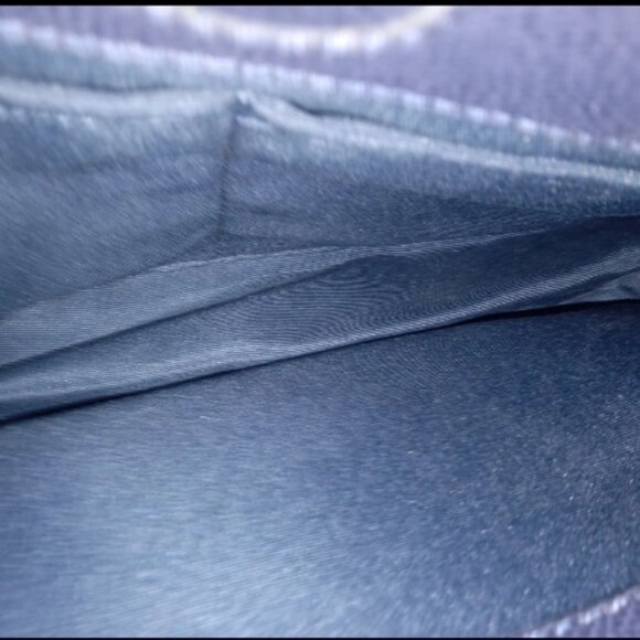 Like New Coach Badlands Margot Blue Navy Floral Satchel Carryall Women Purse Bag - Picture 12 of 15